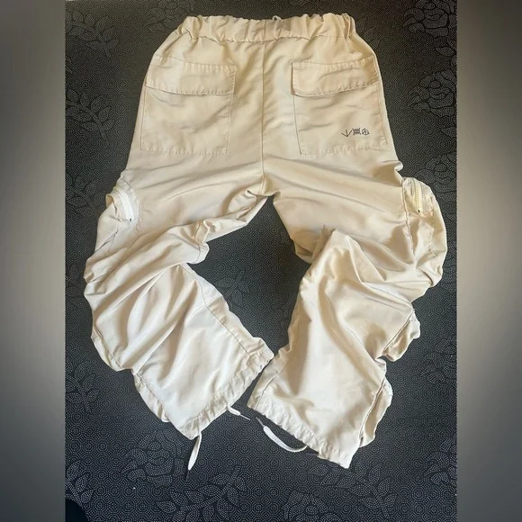 WHOISJACOV Cargo Pants Tan Travis Scott Men’s XL Street Wear Urban Preppy - Picture 5 of 13